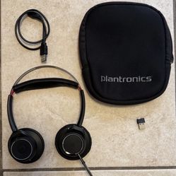 Plantronics B825-M Poly Voyager Focus UC Bluetooth USB Headset With Dongles