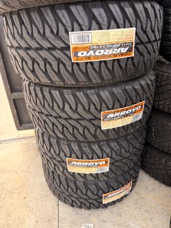 33x12.50r20 Arroyo MT tires nuevas con 50,000 millas de garantΓa las 4