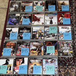 (Selling Individually Only) PlayStation 3 PS3 Video Games Mega Sale