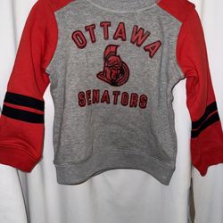 BNWT Boys Crewneck Sweatshirt, Ottawa Senators, Size 4T, NHL Brand