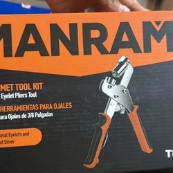 Grommet Tool Kit - 3/8 Inch Eyelet Press Pliers 10mm, Pliers Tool for Tarps, Fabric & Leather, Grommets Puncher with Hole Punch and 600 pcs Grommets