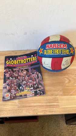 2002 Harlem Globetrotters Signed Basketball and Program