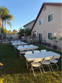 Chairs and tables