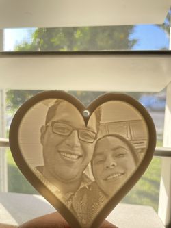 3d Printed Heart (personalized)