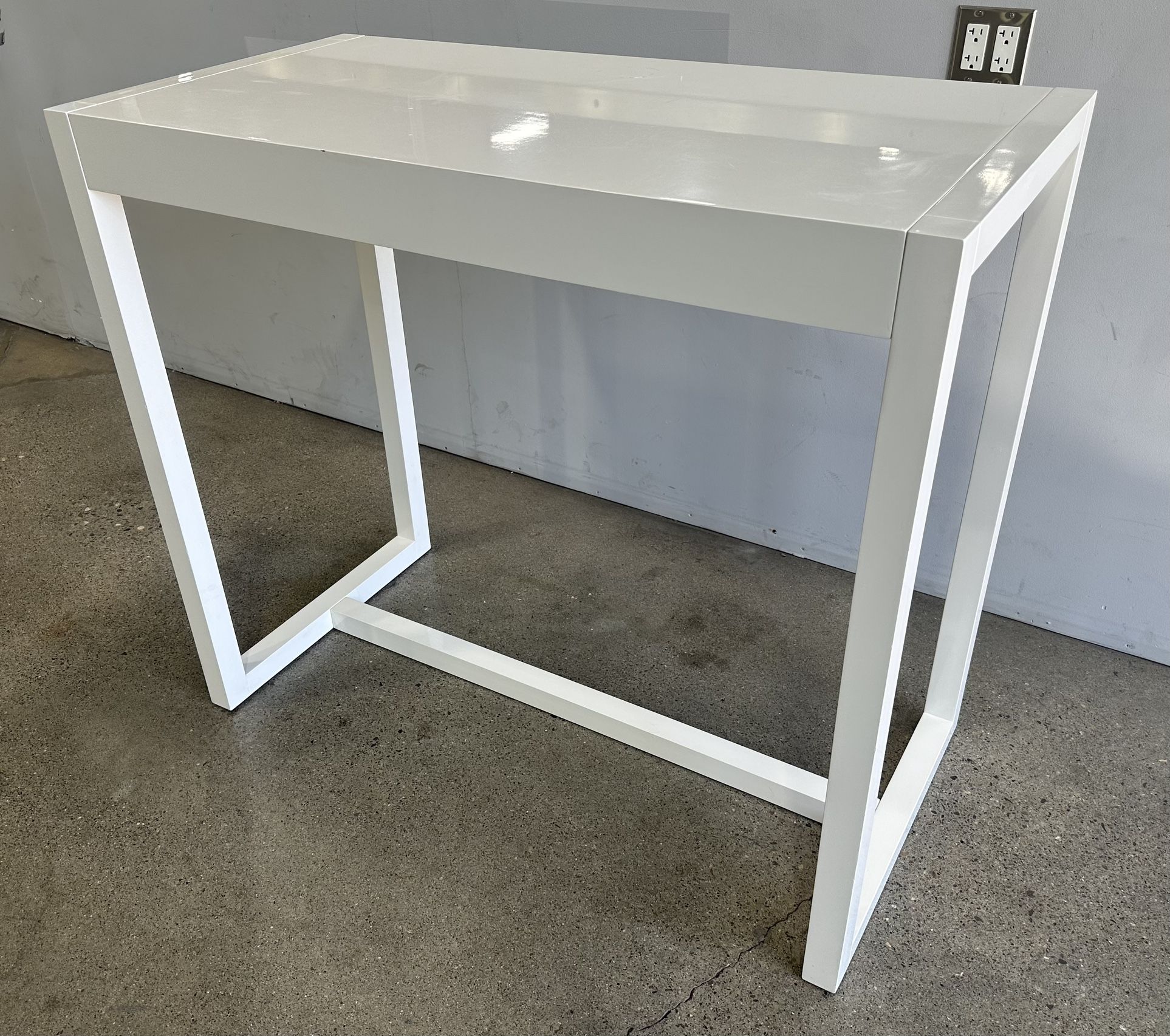 Authentic West Elm White High Top Desk