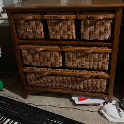 Wood/wicker Drawers