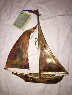 Copper sailboat