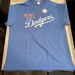 Vintage Dodgers 1981 Championship Shirt Small