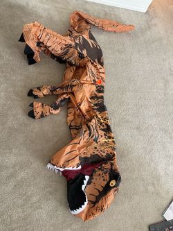 Inflatable dinosaur costume