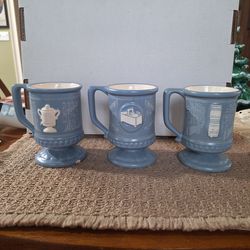 Set of 3 History of Vending Cups Mugs - Limited Edition with info Sheets - Each Numbered, 1974