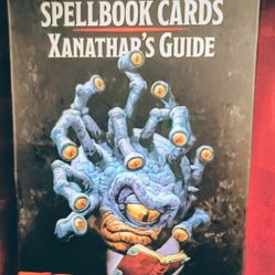 Dungeons And Dragons Spell Book Cards Xanathars Guid