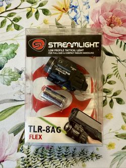 Streamlight TLR-8AG Flex Gun Mount White LED Flashlight with Green Laser