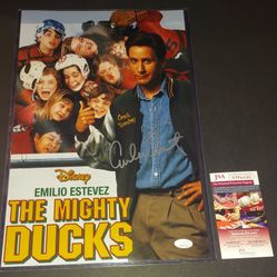 🔥Emilio Estevez autographed 11x17 JSA Witness COA🔥