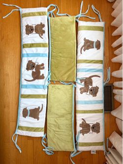 Baby crib bumper 4 pc
