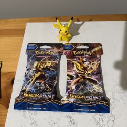 2x Pokemon XY Breakpoint Booster Packs Factory Sealed 2 Sleeved 