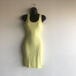 Summer Dress Neon Yellow 