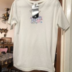 Womens Size XL Angels Baseball Theme Tshirt.  Official MLB Merchandise .  Brand Adidas.  Lightweight material.  Brand New With Tags.  Smoke free home