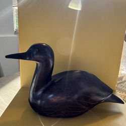 Wooden Duck Sculpture / Duck Decoy – Solid Wood