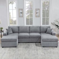 Corduroy Sectional Sofa