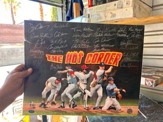 The Hot Corner Multi-Signed MLB Baseball Photo