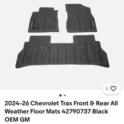 Chevy Trax OEM All Weather Floor Mats  Fits 24 Thru 26