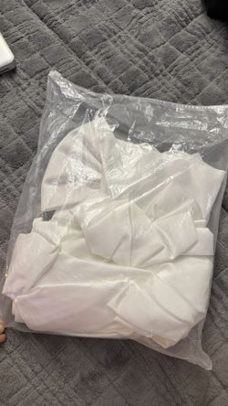 Brand new satin flower girl dress