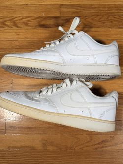 Court Vision Low Triple White Sneakers Men’s Size 10 CD5463-100