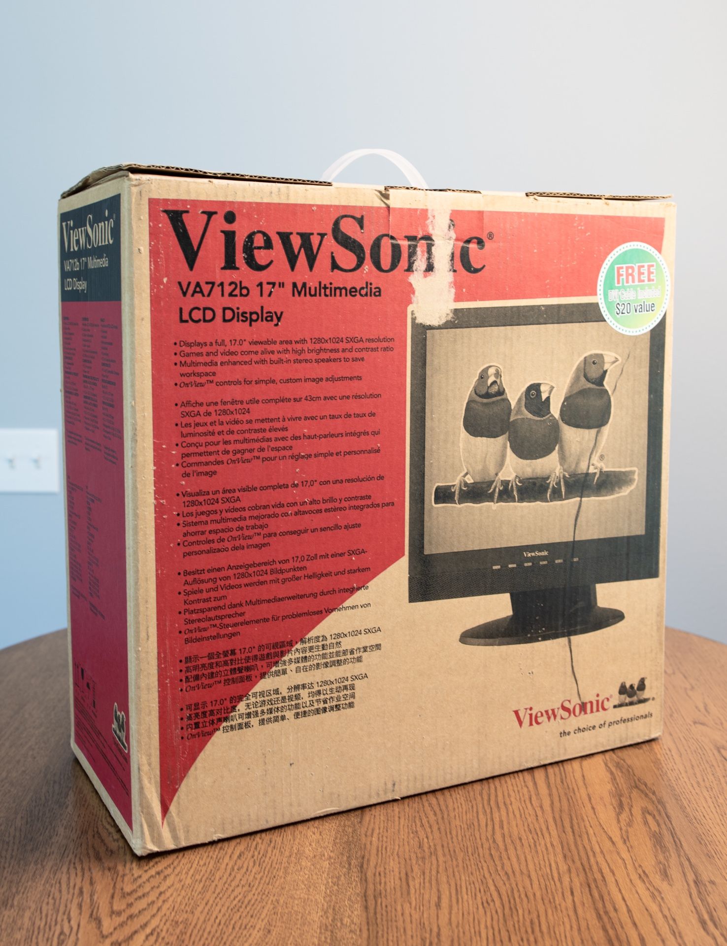 ViewSonic 17’’ LCD display 