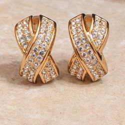 ✨ VINTAGE DIOR Rhinestone Earrings 💎