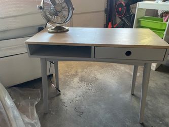 Gray color Wood Writing Desk with Drawer
