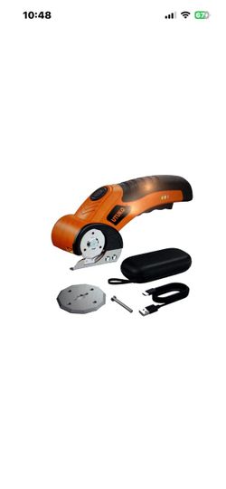 electric scissors set designed for cutting tasks in various creative and crafting