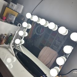 Vanity Mirror It does not include the light bulbs.