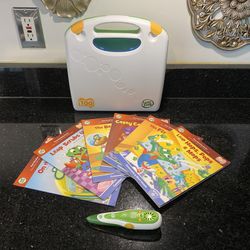 Leap Frog Tag Pen with 6 Interactive Books & Storage Case