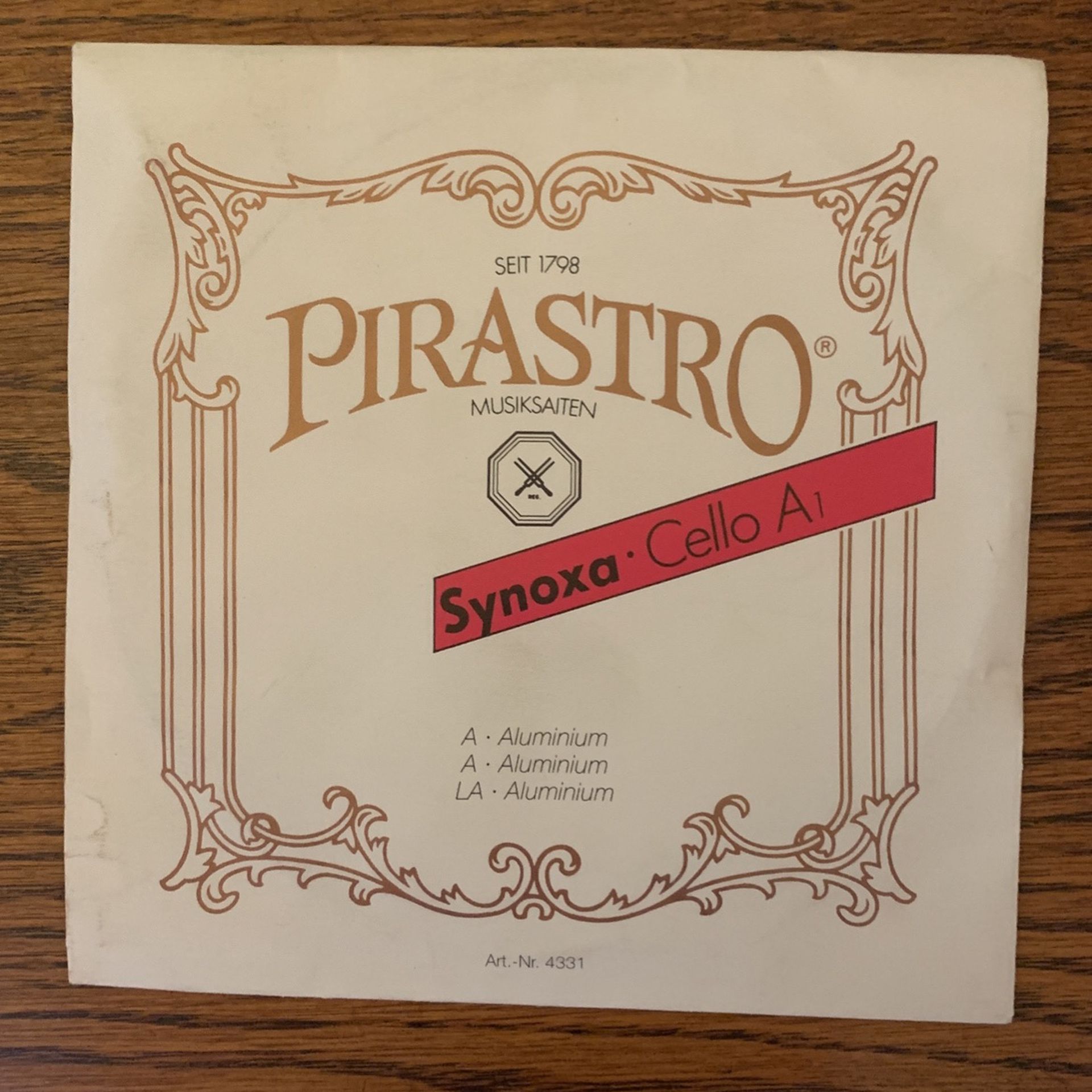 Pirastro Synoxa 4/4 Cello A String New