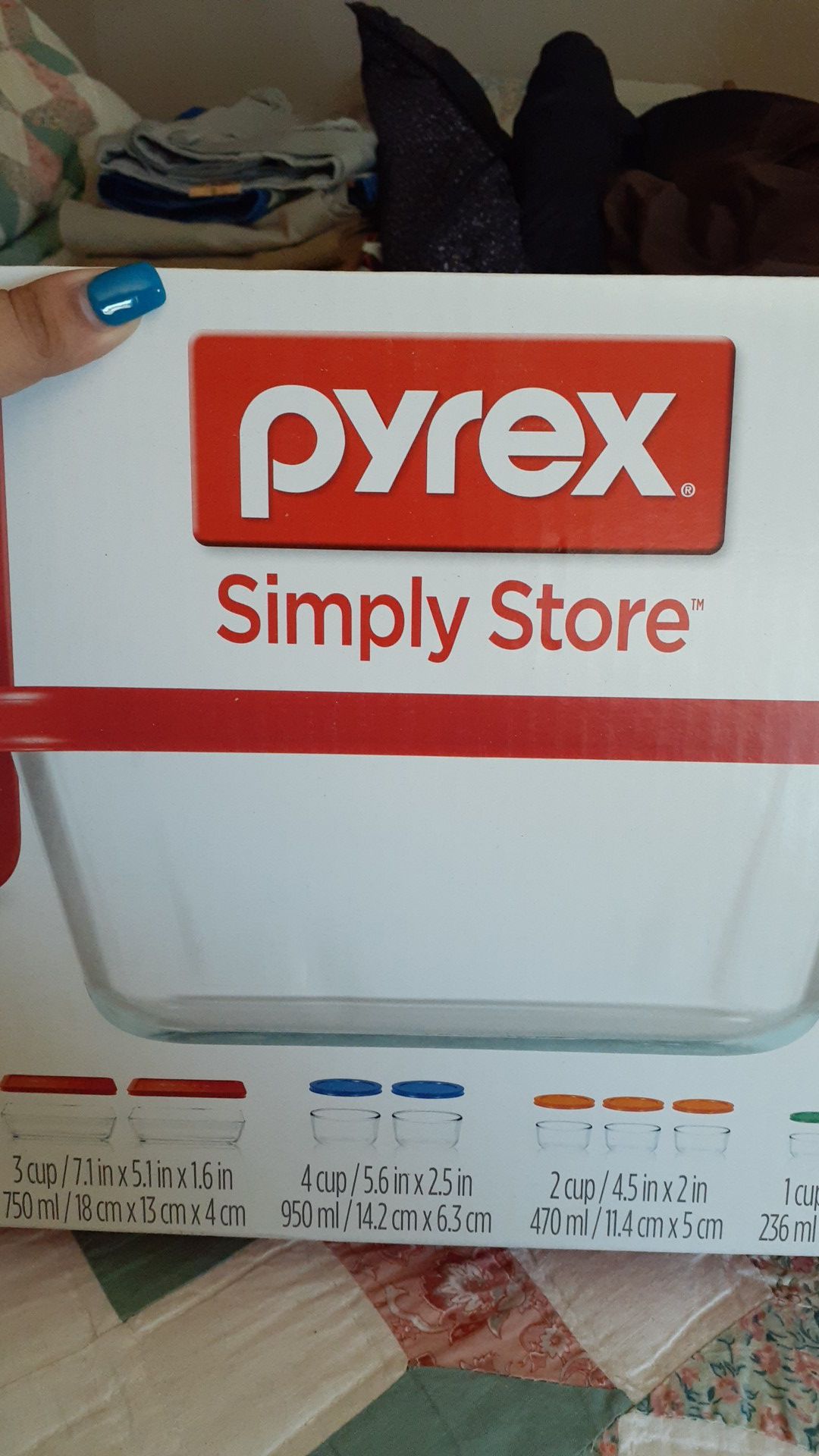 Pyrex glass Storge Containers