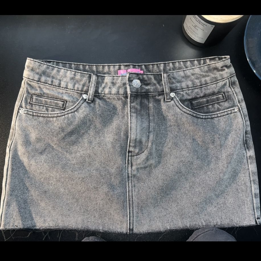 Edikted Brand New Denim Skirt 