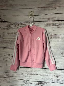 adidas Pink Kids Zip-Up track Jacket size 6