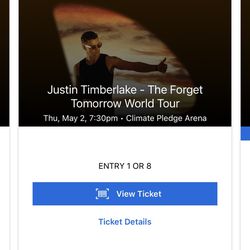 Justin Timberlake Concert Tickets May 2nd 2024
