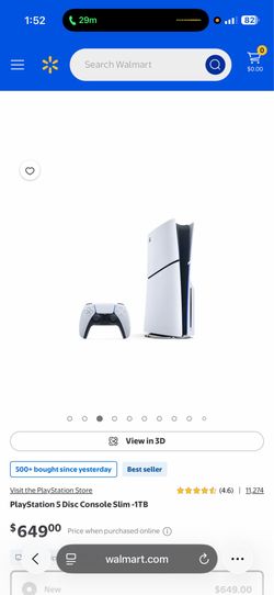 Play station 5 disc console slim