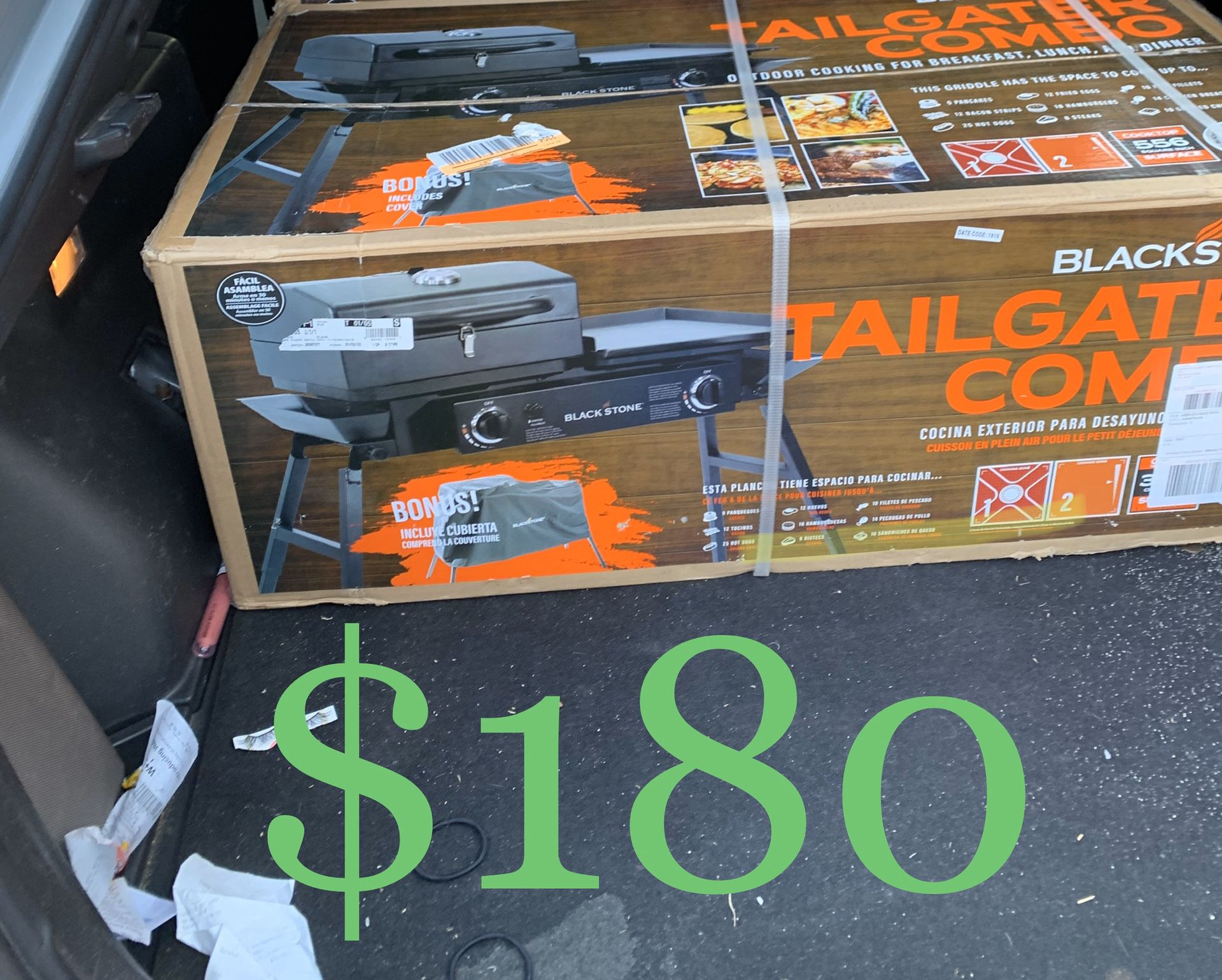 Tailgate grill originally $280 asking only $180! I’m moving to AZ Friday