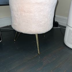 small pink stool