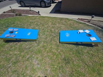 Cornhole Board Set with Bean Bags for 4th of July?