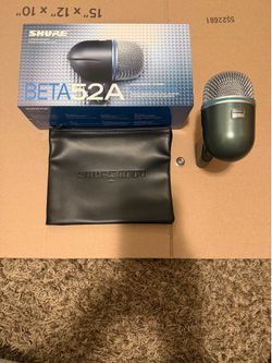 Shure BETA 52A kick drum microphone