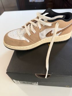 Air Jordan 1 Low Tan Suede Sneakers