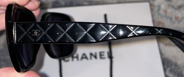 Authentic - CHANEL Black Quilted Sunglasses Model 5124 for Sale in