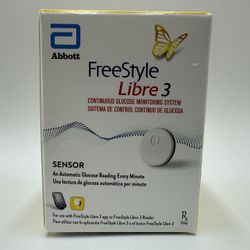 Freestyle Libre 3 SENSOR Expiry Date✅: August 31 ,2024