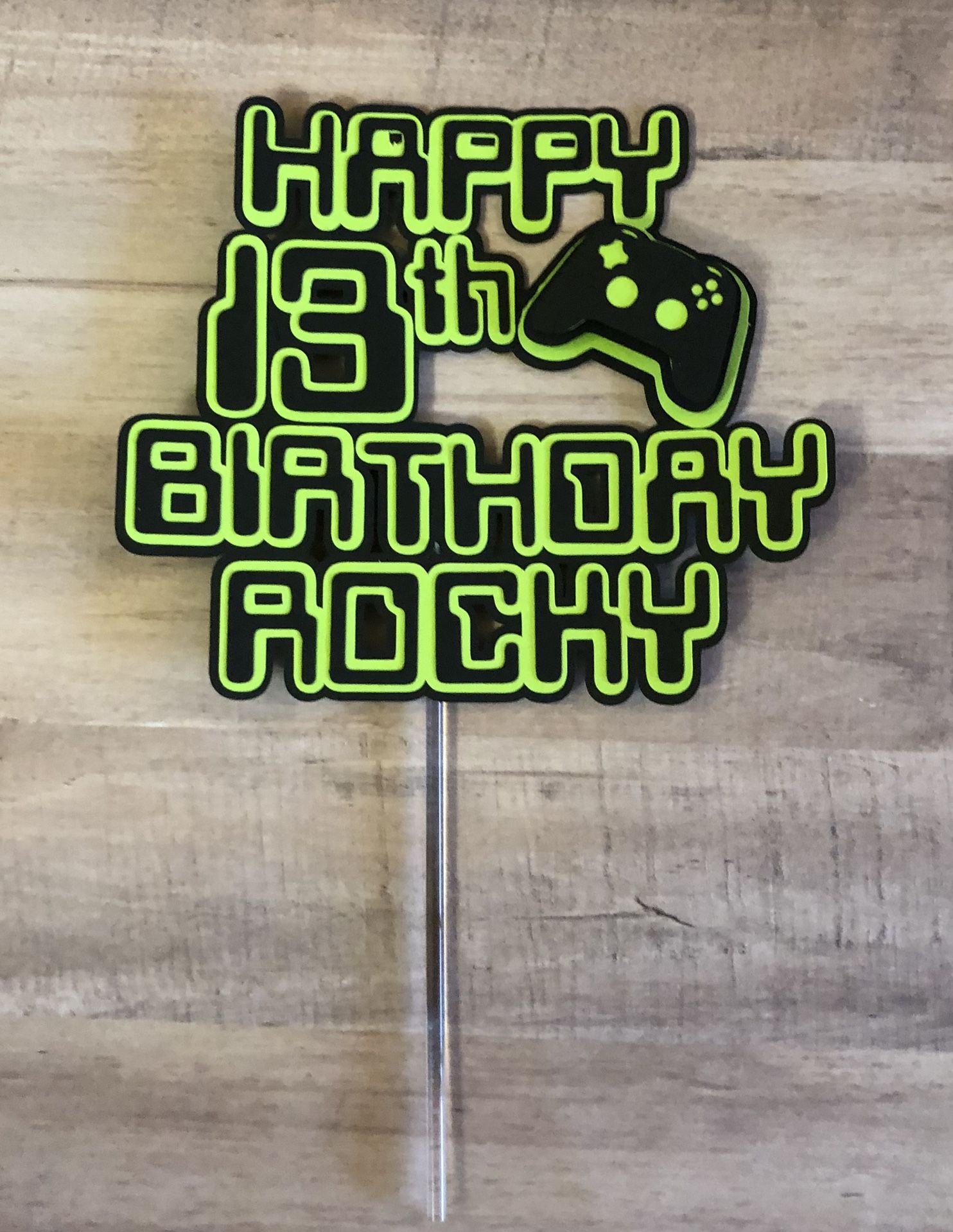 Gamer Cake Topper