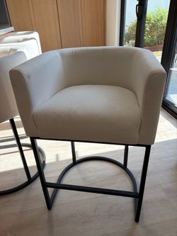 Upholstered Linen Barstools (SET OF 4)