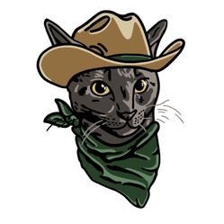 Custom Cowboy Cat Portraits