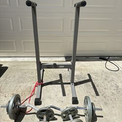 Xmark Dip  Stand With Dumbbell Set 